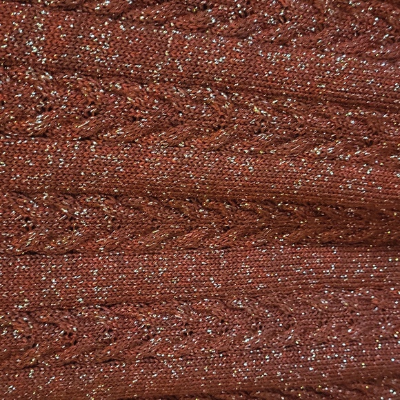 Athleta Crossroads Sweater Red Metallic S EUC - Picture 6 of 8